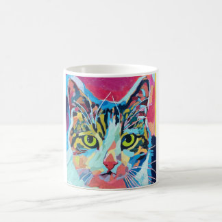Caneca De Café Custom Cat Portrait Painting - Gift for Cat Lovers