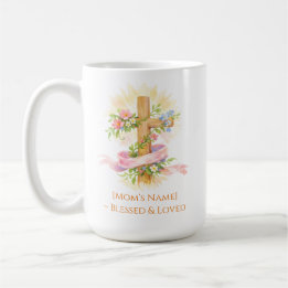 Caneca De Café Custom Christian Mother’s Day Cross Mug