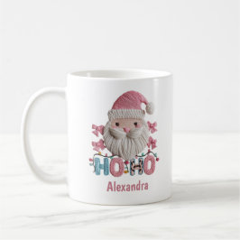 Caneca De Café Custom Christmas Cute Santa “Ho Ho Ho” Holiday
