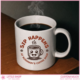 Caneca De Café Custom Coffee Shop Café Coffee Bar