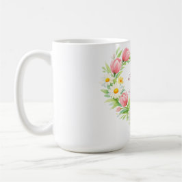Caneca De Café Custom Floral Heart Mother’s Day Mug