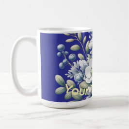 Caneca De Café Custom flower design 