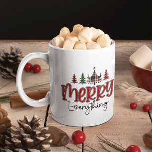 Caneca De Café Custom Merry Everything Sublimation Christmas