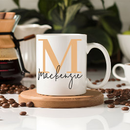 Caneca De Café Custom Monogram Coffee Mug, Birthday Gift for Kids