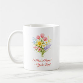 Caneca De Café Custom Mother’s Day Bouquet of Flowers Mug