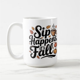 Caneca De Café Custom name funny fall saying Mug