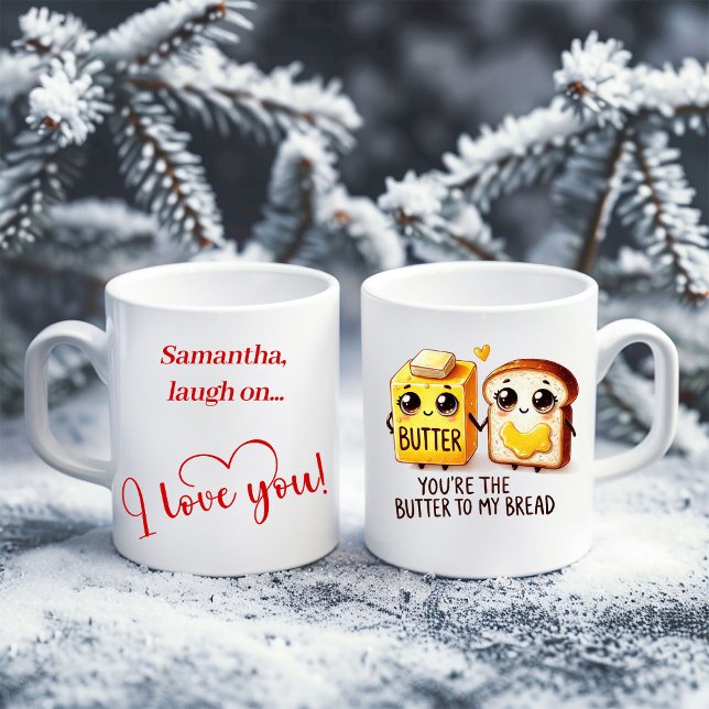 Caneca De Café Custom Name Funny Food Mug Gift for Girlfriend (Custom Name Funny Food Mug Gift for Girlfriend)