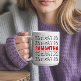 Caneca De Café Custom Name Mug Gift for Kids, Friends & Coworkers