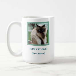 Caneca De Café Custom New Cat Dad Mug | Pet Photo Gift
