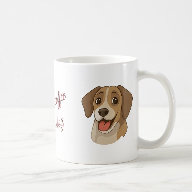 Caneca De Café Custom Pet Mug – Upload Photo & Editable Name   (Direita)