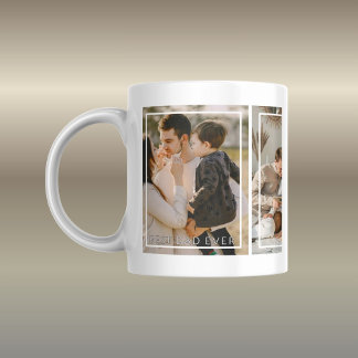 Caneca De Café Custom Photo Layout for Family Moments