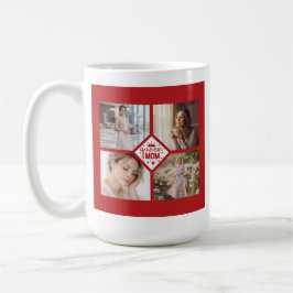 Caneca De Café Custom Queen Mom Photo Collage Keepsake