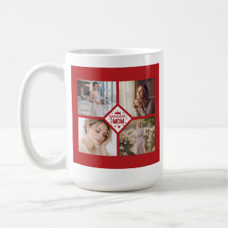 Caneca De Café Custom Queen Mom Photo Collage Keepsake