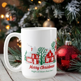 Caneca De Café Custom Real Estate Company Merry Christmas