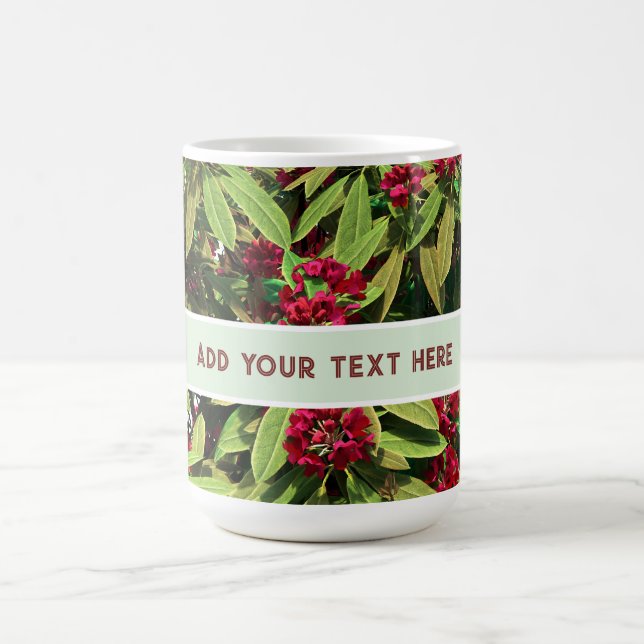 Caneca De Café Custom Rhododendron Bloom (Centro)
