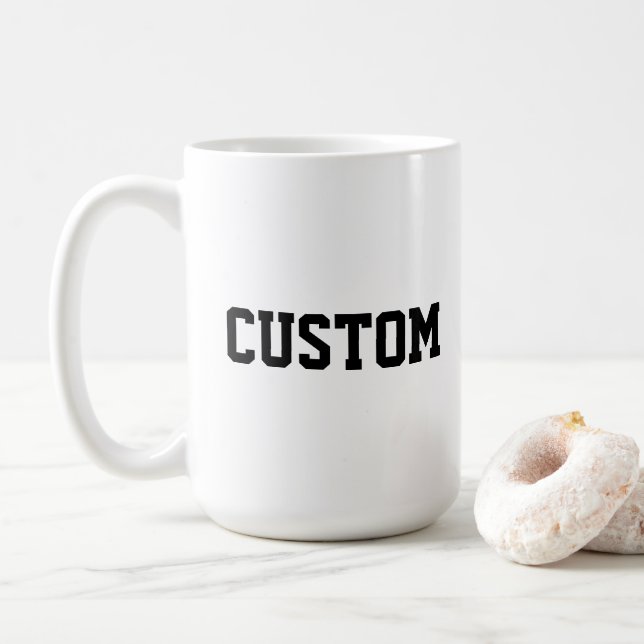 Caneca De Café Custom University College Letter Her Graduate Gift (Com Donut)