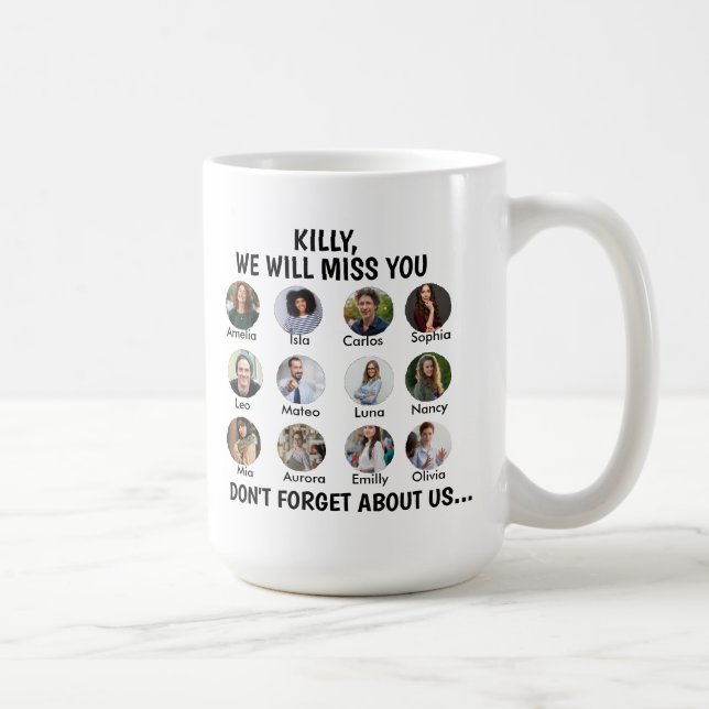 Caneca De Café custom Used To Work With Legends 12 Photo Coworker (Direita)