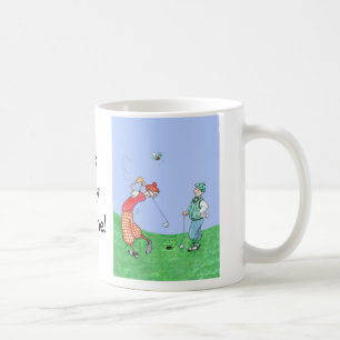 Caneca de café Customisable do golfe