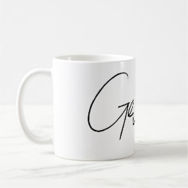 Caneca De Café Customisable Name