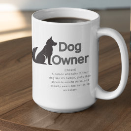Caneca De Café Customizable Dog Owner Definition