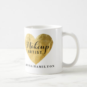 Caneca de café customizável do maquilhador