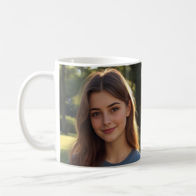 Caneca De Café Customized with two photos (Esquerda)