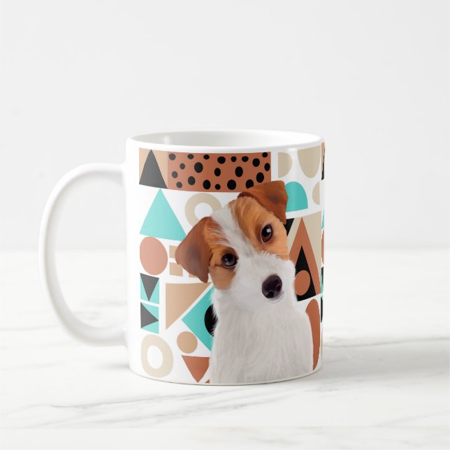 Caneca De Café Cut Jack Russell Terrier Face (Esquerda)