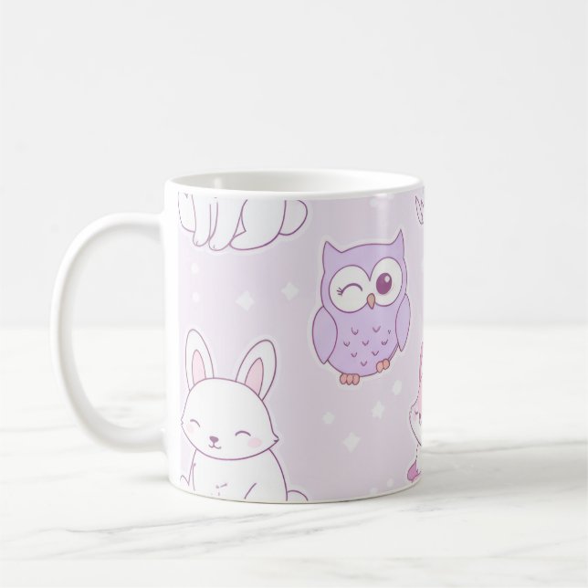 Caneca De Café Cute animals  (Esquerda)