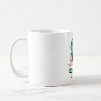 Caneca De Café Cute Anime Boy Drinking Coffee in Winter