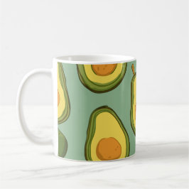 Caneca De Café Cute Avocado Pattern Mug