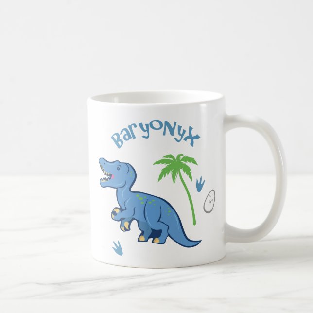 Caneca De Café Cute Baryonyx (Direita)