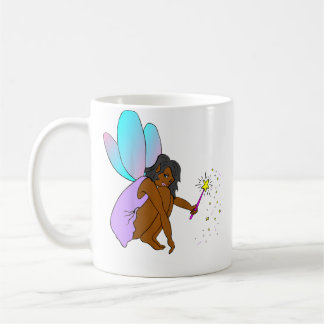 Caneca De Café Cute Black Girl Fairy Magic Empowerment Tee