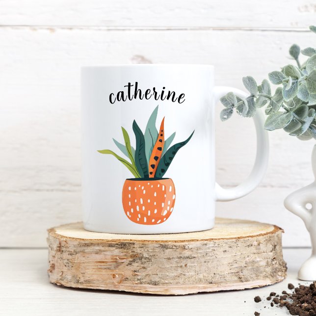 Caneca De Café Cute Boho Personalizado (Criador carregado)