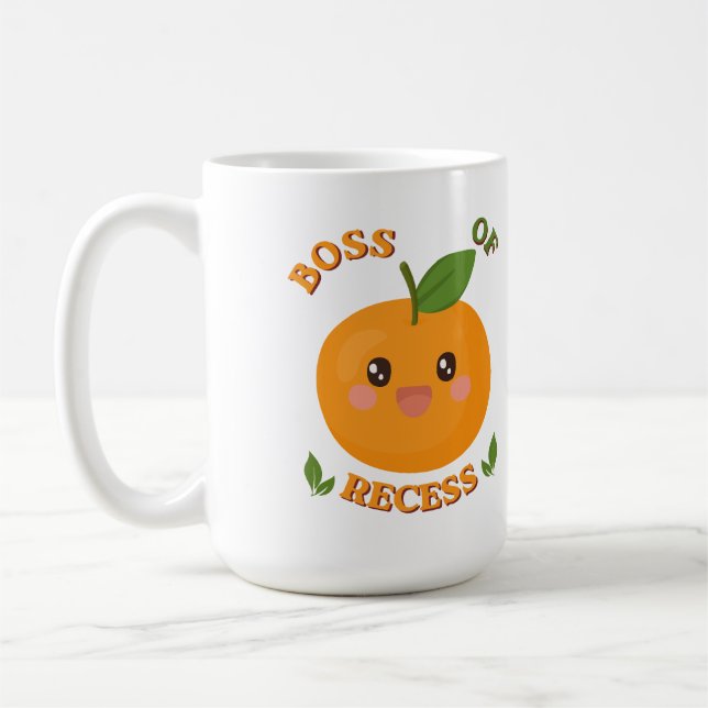 Caneca De Café Cute Boss of Recess orange Coffee Mug (Esquerda)