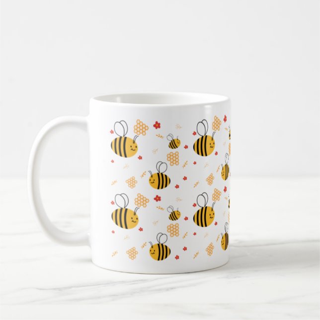 Caneca De Café Cute Bumblebee (Esquerda)