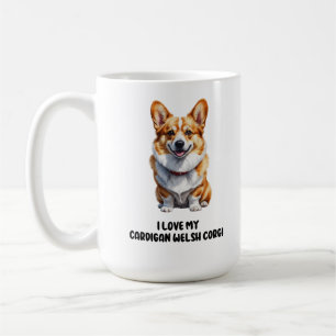 Caneca De Café Cute Cardigan Welsh Corgi Design