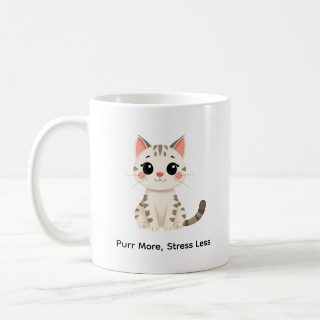 Caneca De Café Cute Cat Quote Coffee Mug (Esquerda)