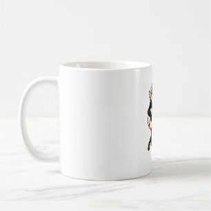 Caneca De Café Cute Cat tocando guitarra Camisas musicais