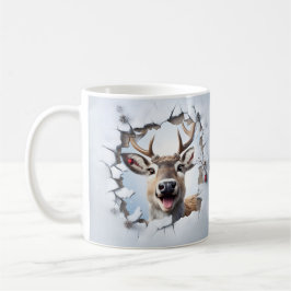 Caneca De Café Cute Christmas Reindeer Mug | Cozy Winter Mug