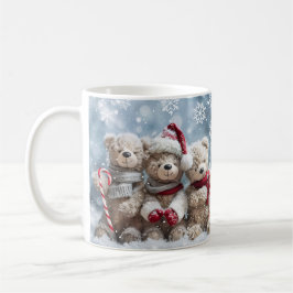 Caneca De Café Cute Christmas Teddy Bear Mug | Cozy Holiday Mug