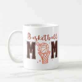 Caneca De Café Cute Coquette Basketball Mom