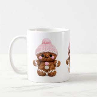 Caneca De Café Cute Crochet Gingerbread Mug Cake Character Coffee