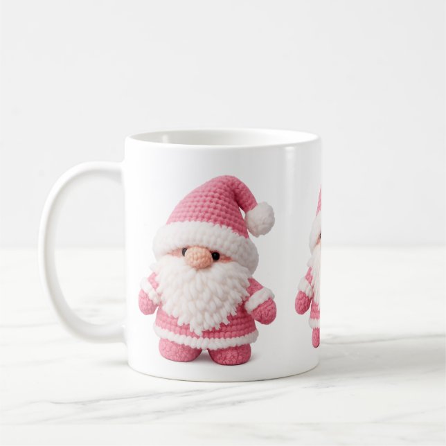 Caneca De Café Cute Crochet Gnome, Gift for Crochet Lovers (Esquerda)