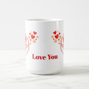 Caneca De Café Cute Cupid Com Arco E Flecha