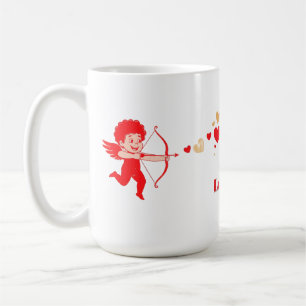 Caneca De Café Cute Cupid com Arco e Flecha