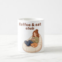 Cute design do Café & Clube do Gato
