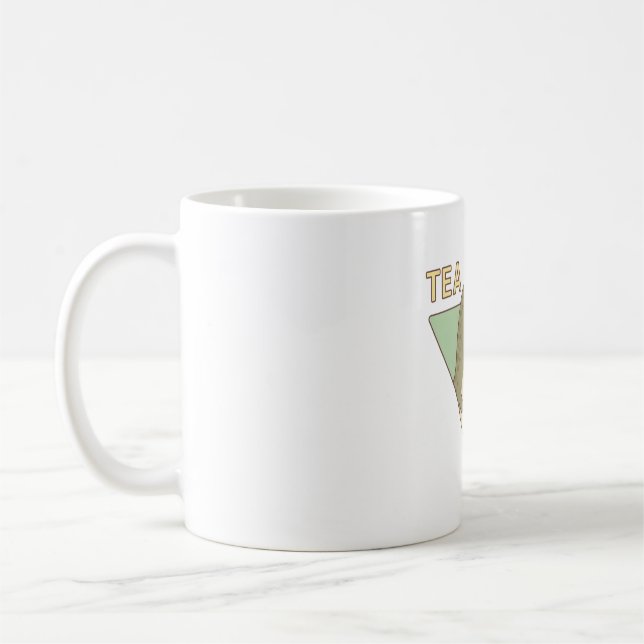 Caneca De Café Cute Dinosaur Tea Rex Trex Pun (Esquerda)