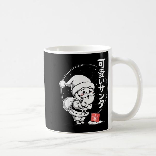 Caneca De Café Cute Dreaming Kawaii Santa Claus  (Direita)