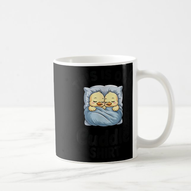 Caneca De Café Cute Duck Couple This Is Our Cuddle  (Direita)