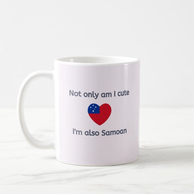 Caneca De Café Cute e Samoan (Esquerda)